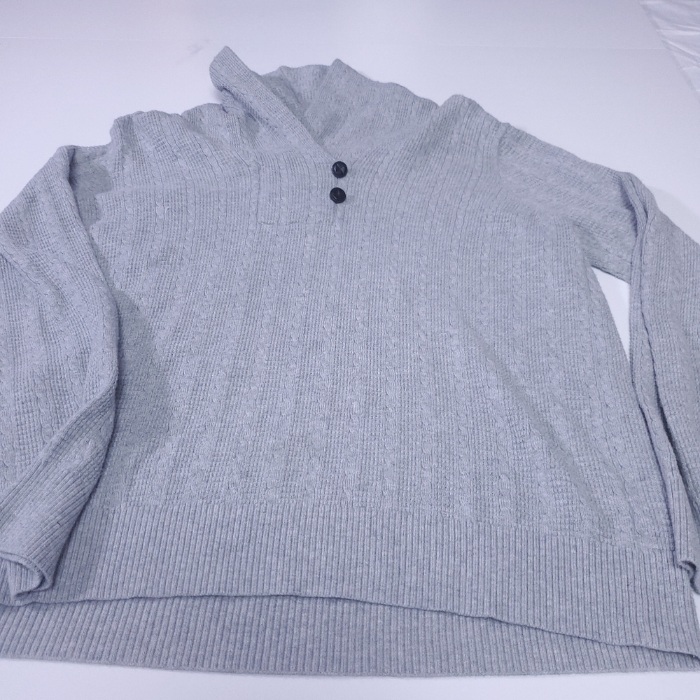 Jeanne Pierre Gray High Neck Sweater